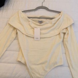 Brand new never worn off the shoulder body suit